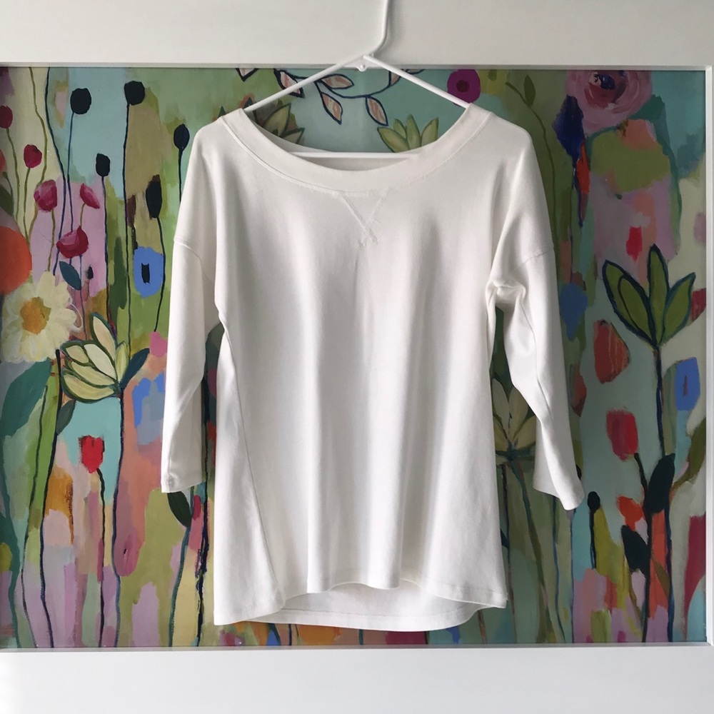 Talbot White Weekend Stretch Tee SIZE LARGE